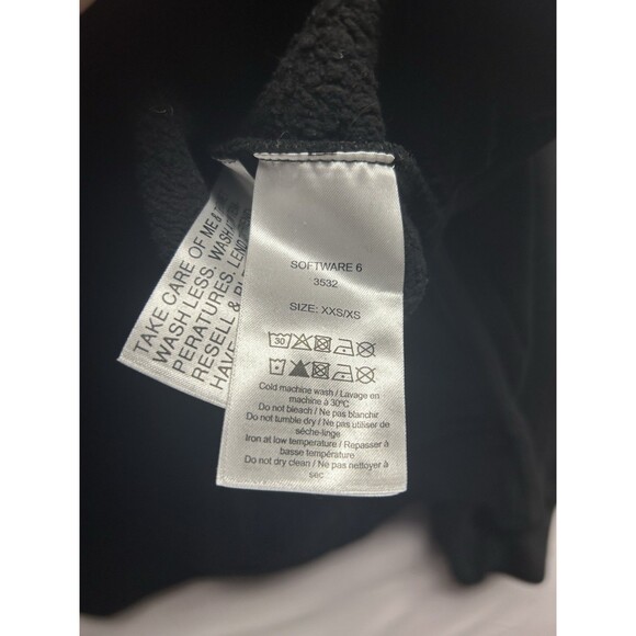 Ganni Women’s XXS Black Oversized Pullover Hoodie Software Isoli Side Slit - Picture 5 of 9